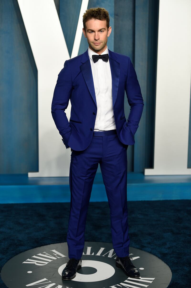 Chace Crawford attends the Vanity Fair Oscar Party. AP