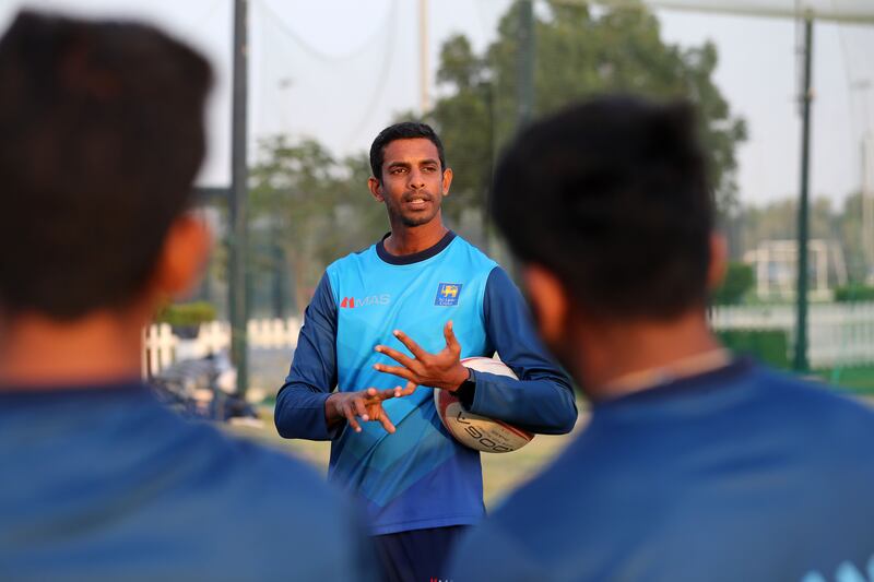 Sri Lanka Under-19 coach Jehan Mubarak during the team's tour to Abu Dhabi. Chris Whiteoak / The National