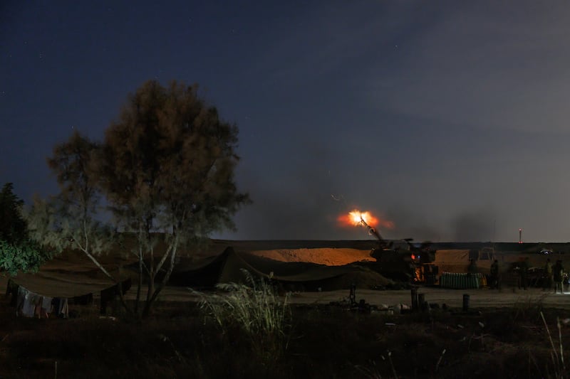 Missiles are fired from Israel towards the Gaza Strip. Getty Images