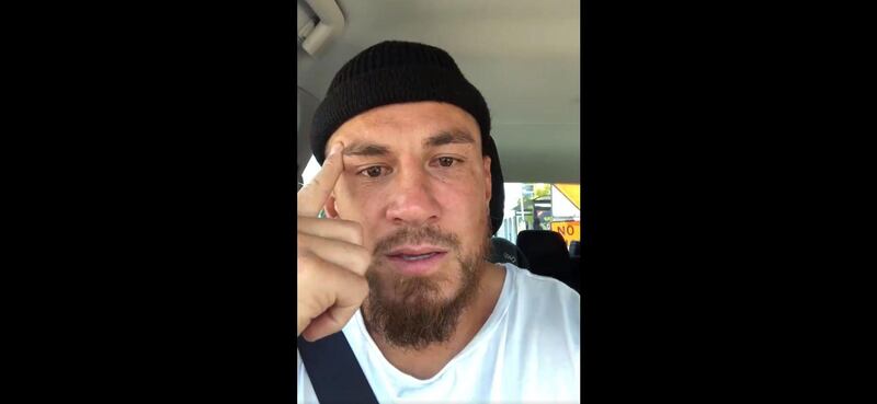 In this screenshot, Sonny Bill Williams pays tribute to the victims of the Christchurch mosque shootings. Twitter / @SonnyBWilliams