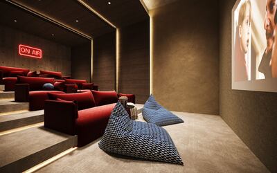 Nouran Living comes with its own cinema. Photo: Aldar