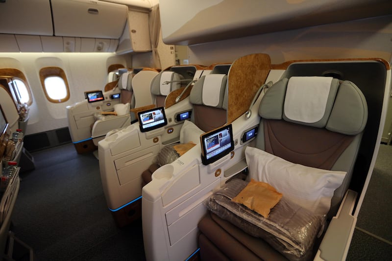 The comfort of the Boeing 777 has not changed that much since it first entered the Emirates fleet in 1996. Courtesy: Emirates