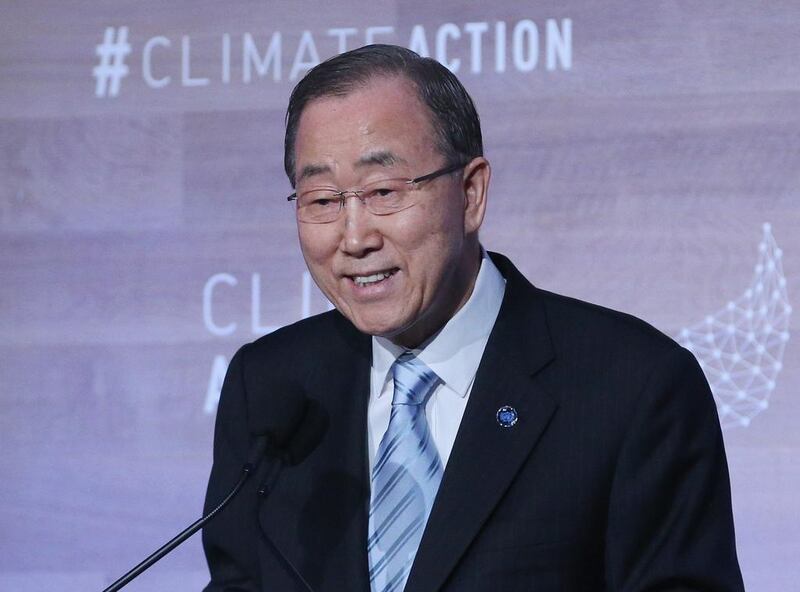 Former UN secretary-general Ban Ki-moon said world powers had failed to unite. Getty
