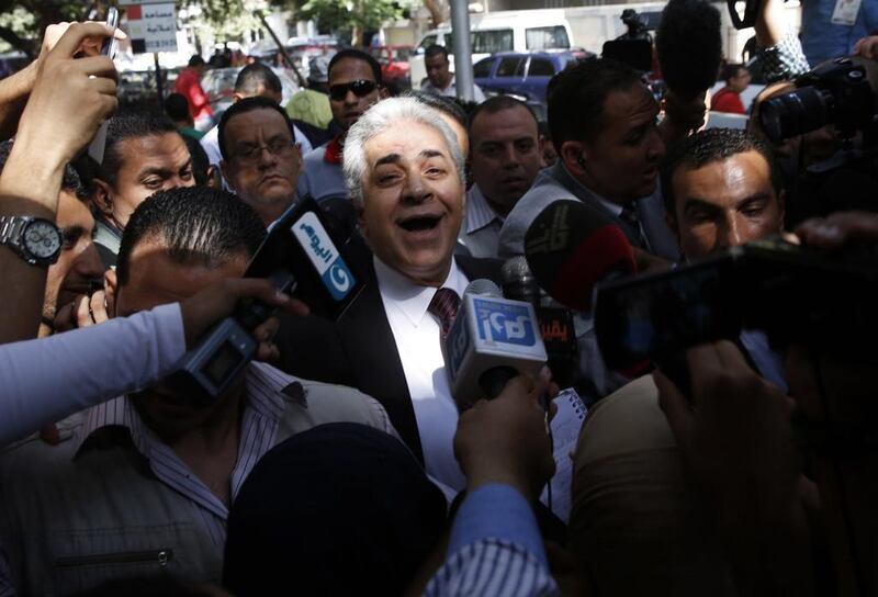 Mr El Sisi’s only election rival, Hamdeen Sabahi, waiting to cast his vote during the presidential election in Cairo, May 26, 2014.  Steve Crisp/Reuters