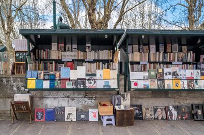 France, Paris - 5 april 2018: Bouquinistes de Paris at the Seine (Photo by Michael Jacobs/Art in All of Us/Corbis via Getty Images)