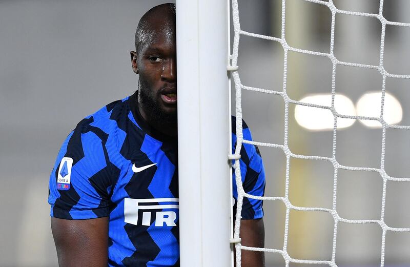 Inter Milan's Romelu Lukaku during his team's 1-1 Serie A draw with Spezia at the Stadio Dino Manuzzi on Wednesday, April 21. Reuters