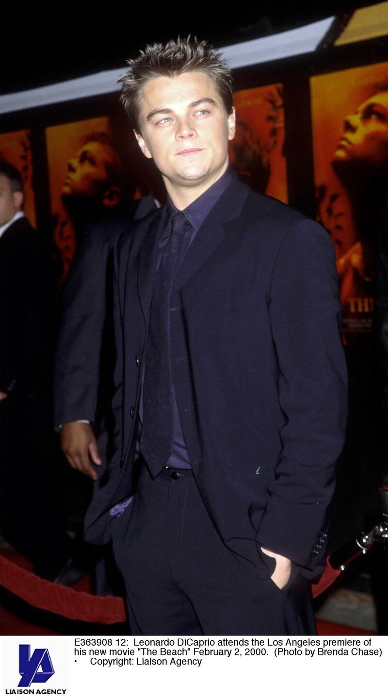 E363908 12: Leonardo DiCaprio attends the Los Angeles premiere of his new movie "The Beach" February 2, 2000. (Photo by Brenda Chase)