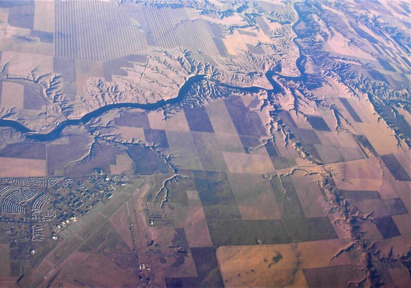 An aerial view of Malmstrom Air Force Base in Cascade County, Montana. Photo: Public Domain