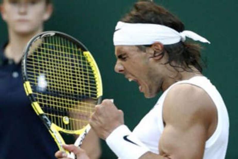 Rafael Nadal was in majestic form as he reached the semi-finals of Wimbledon.