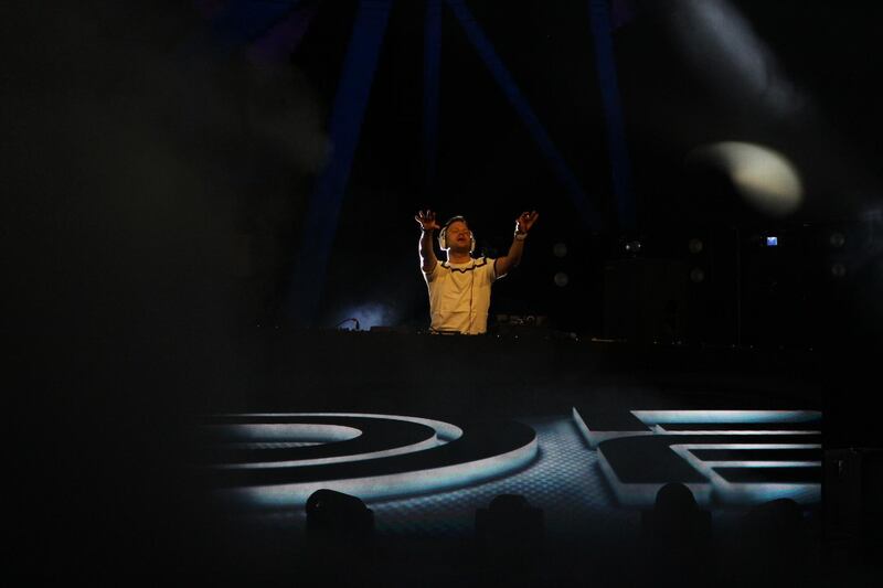 Superstar DJ, Dash Berlin performs at Destination Dawn in Ras Al Khaimah. Jason Von Berg / The National