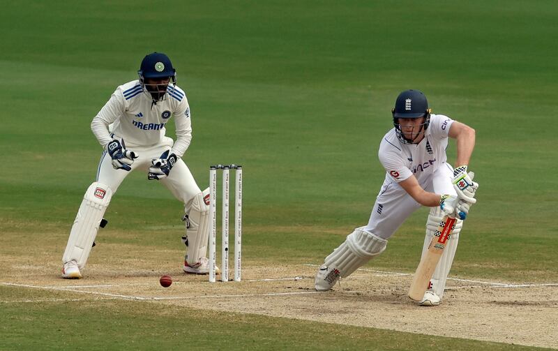 England's Zak Crawley hit 73 runs off 132 balls, including eight fours and one six. Reuters