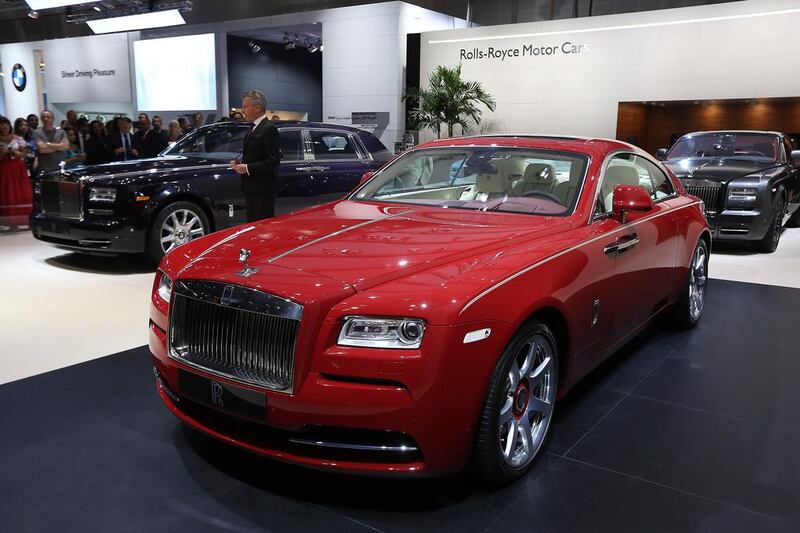 The Rolls - Royce Wraith starts at Dh1.2m and is the fastest and most powerful Rolls-Royce ever built.  Pawan Singh / The National 