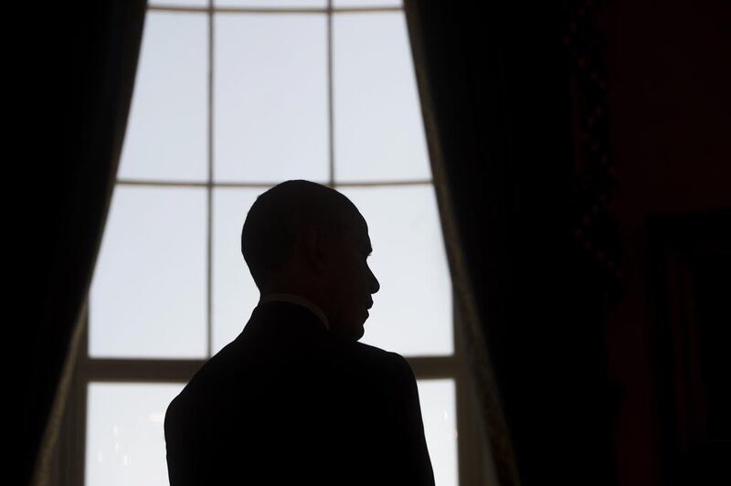 US president Barack Obama tours the 2016 White House Science Fair in the Blue Room at the White House. Saul Loeb / AFP