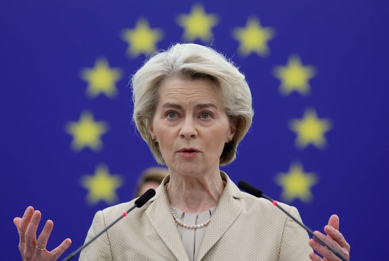 European Commission President Ursula von der Leyen said the aid package was 'a significant step forward' in the bloc’s partnership with Tunisia. EPA