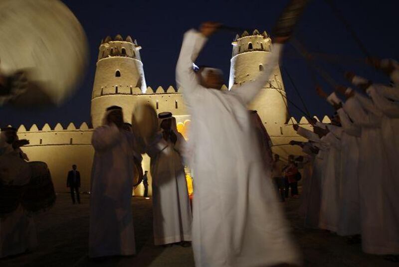 A traditional performance at Al Jahili Fort in Al Ain. The fort was built in 1897 under the supervision of Sheikh Zayed the Great.