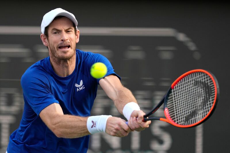 Andy Murray secured his 500th tour-level win on a hard court when he defeated Denis Shapovalov. AP