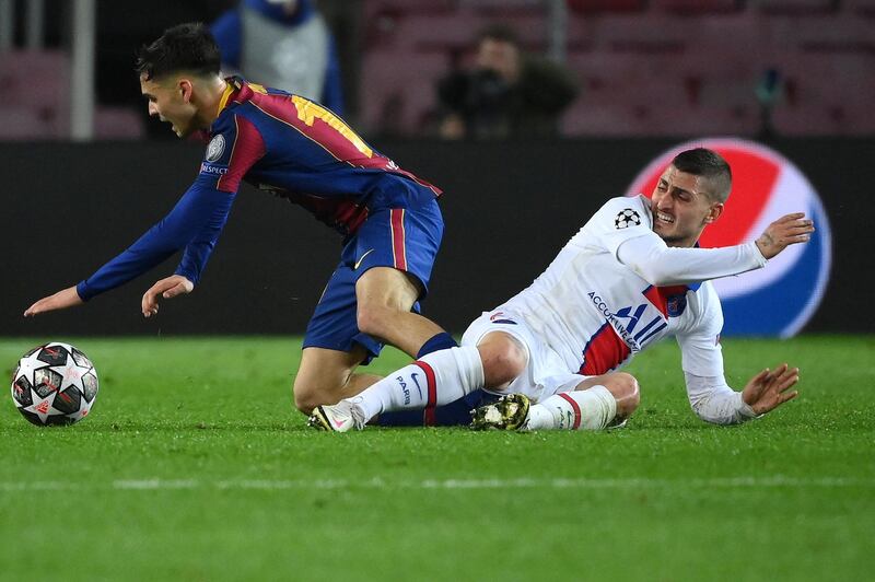 Marco Verratti, 8 - PSG’s most influential player inside the opening 45 minutes as the Italian pulled the strings in the middle and set up Mbappe with a lovely calculated flick. He was equally effective at the other end, thwarting Griezmann with a glorious tackle. AFP