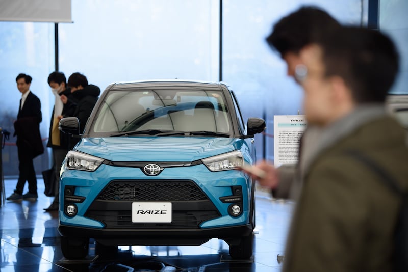 TOYOTA RAIZE: The only compact SUV on our list gets our vote for forecourt price and fuel efficiency. It should get you 19km/l and prices start at around Dh57,000 ($15,518). Its small 1-litre engine model is turbocharged, giving you about 100 horsepower. Akio Kon / Bloomberg