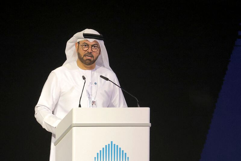 Mohammed Al Gergawi, Minister of Cabinet Affairs, said the UAE is committed to designing new work models. Photo: AFP