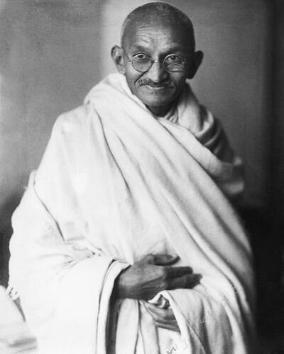 Mohandas Karamchand Gandhi (1869 - 1948), circa 1940. Getty Images