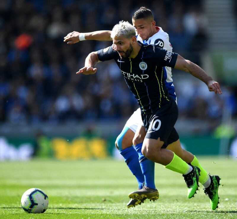 Striker: Sergio Aguero (Manchester City) – Not many score hat-tricks against Arsenal and Chelsea in eight days or get at least 28 goals for the seventh time in eight seasons. Shaun Botterill / Getty Images