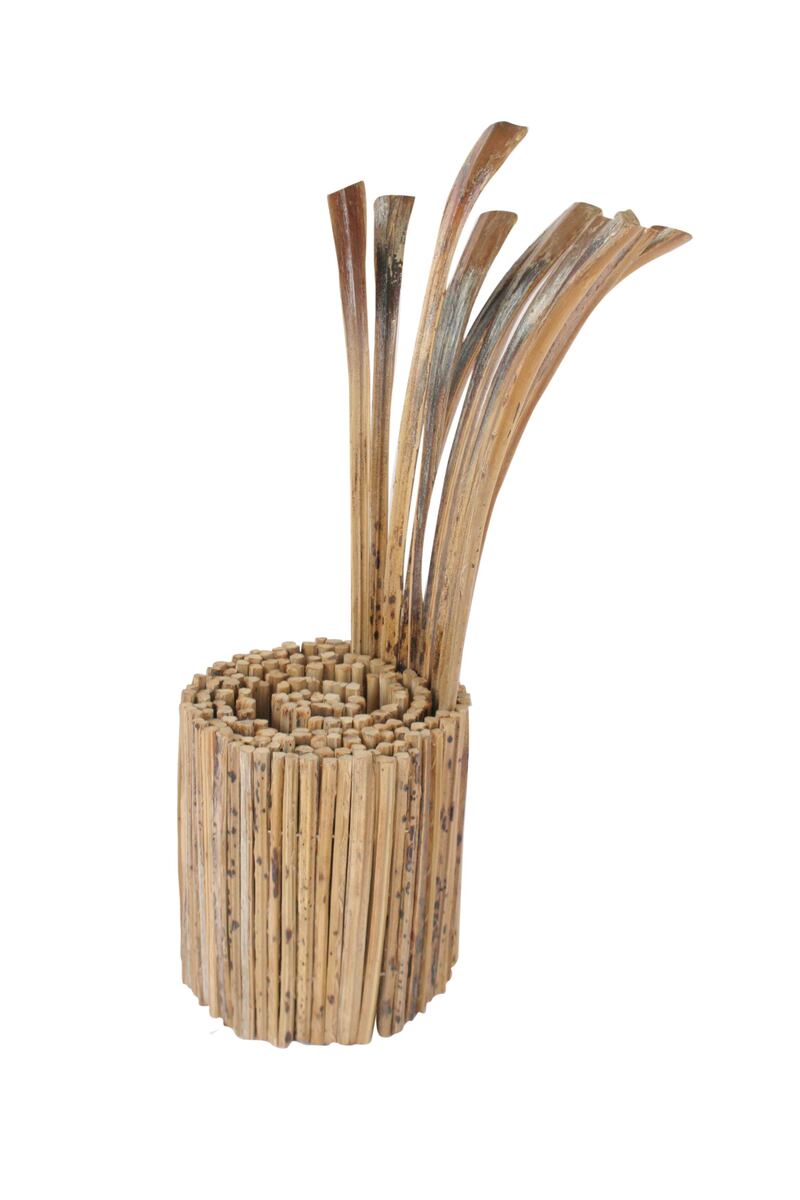 Azza Al Qubaisi. Signature Chair 1. 2011. From the series ÔObjects With FunctionalityÕ. Palm fronds. 60 x 50 x 120(H) cm. Courtesy of the artist.