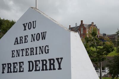 Majority Catholic city Derry in Northern Ireland. Reuters