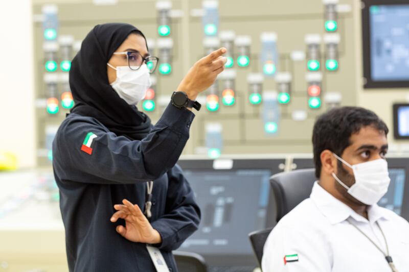 Overall in the UAE, 70 per cent of all university graduates are women. In the country's nuclear energy field, the figure is rising – now 20 per cent are women. Courtesy: Enec