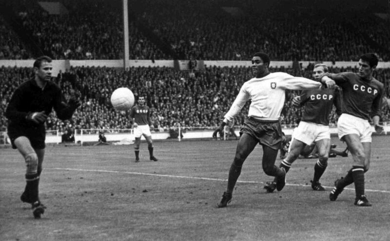Eusebio helped Portugal to beat the Soviet Union to earn third place at the 1966 World Cup. AP Photo / Bippa