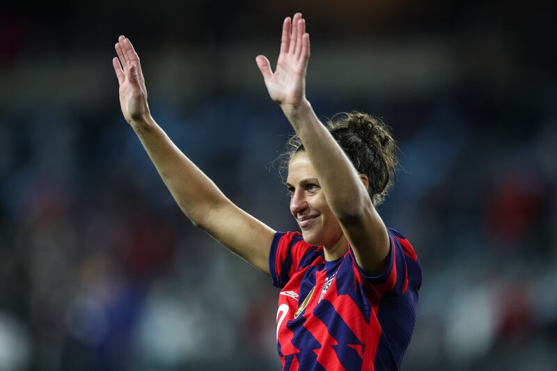 Carli Lloyd retired from US football last year, but remains one of its most popular players. Getty / AFP