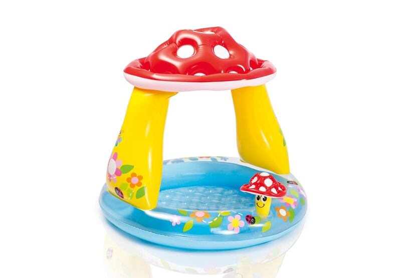 Little ones will love the Mushroom Baby Pool and it'll make for a fun and colourful addition to your outdoor space. It also offers a spot of shade, which will be much appreciated once the heat really sets in. Dh42, www.mumzworld.com