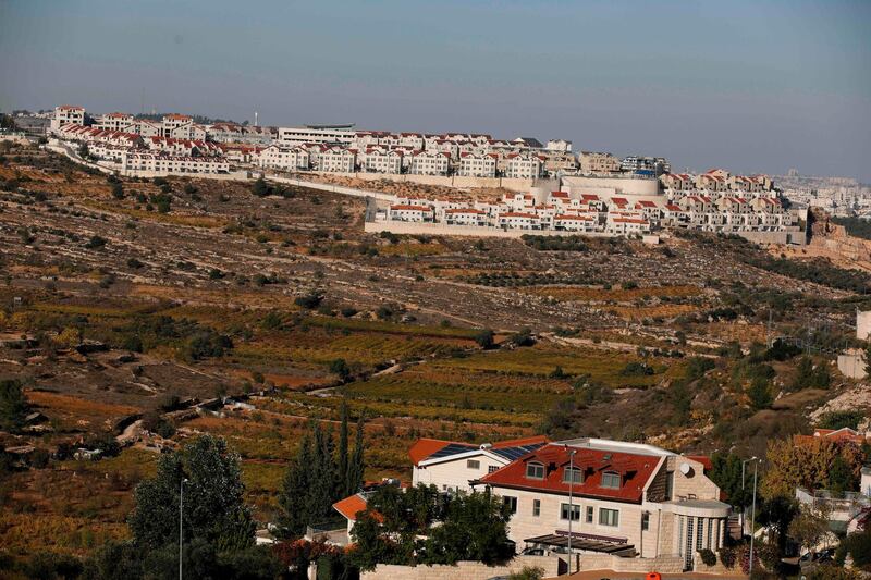 A picture taken on November 19, 2019 shows a general view of the Israeli settlement of Efrat near the Palestinian city of Bethlehem south of Jerusalem, in the occupied West Bank.  Israeli Prime Minister Benjamin Netanyahu said a US statement deeming Israeli settlement not to be illegal "rights a historical wrong". But the Palestinian Authority decried the US policy shift as "completely against international law". Both sides were responding to an announcement by US Secretary of State Mike Pompeo on November 18 saying that Washington "no longer considers Israeli settlements to be "inconsistent with international law". / AFP / MENAHEM KAHANA
