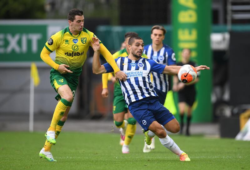 Neal Maupay - 6: Chances at a premium for Brighton's top scorer. One swing and a miss when presented with good chance by Lamptey in first half. Reuters