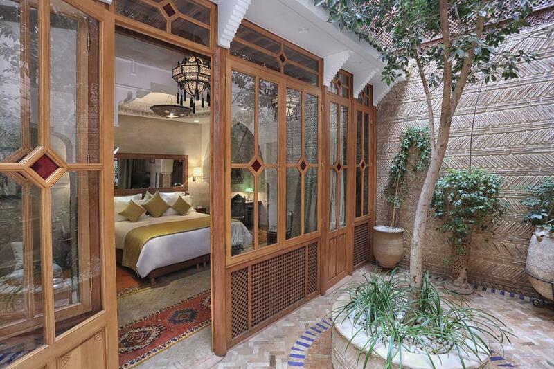A room at La Maison Arabe in Marrakech, Morocco. Courtesy La Maison Arabe