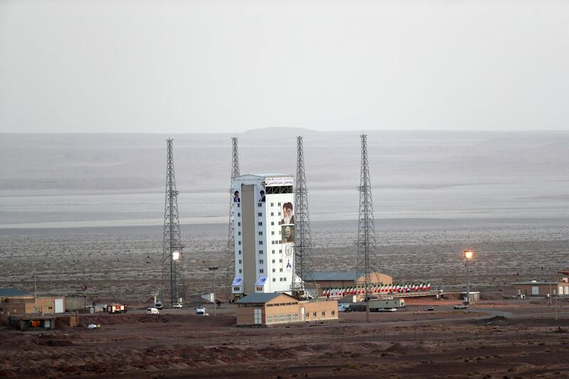 The launch site at the Imam Khomeini Spaceport in south-eastern Iran.  EPA