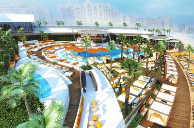 O Beach Dubai will open at Palm West Beach later this year. Photo: O Beach Dubai