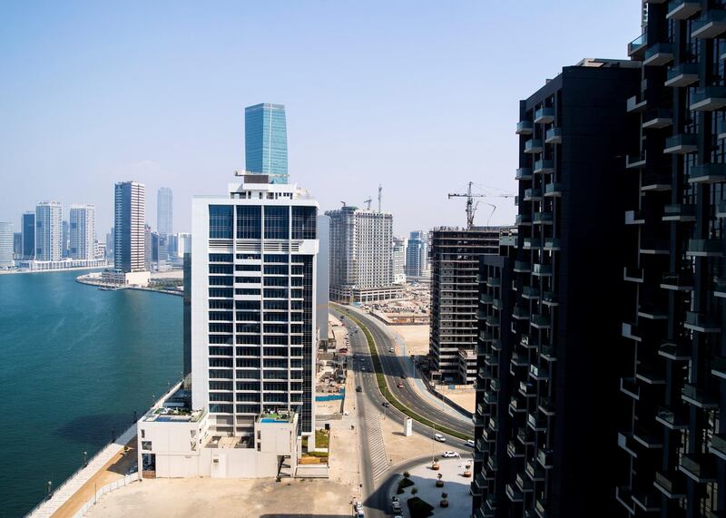 DUBAI, UNITED ARAB EMIRATES. 10 OCTOBER 2019. 
Dubai skyline seen from Churchill Office Tower in Business Bay.

(Photo: Reem Mohammed/The National)

Reporter:
Section: