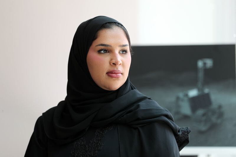 Amna Khalifa is the mechanical engineer for Emirates Lunar Mission. Chris Whiteoak / The National 