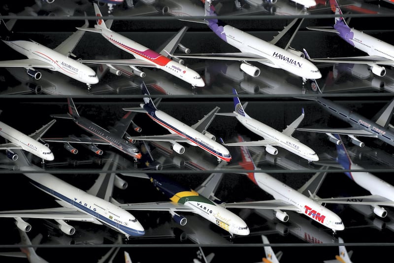 Abu Dhabi, United Arab Emirates - Reporter: Sarwat Nasir: Ben Matar is a pilot for Etihad who owns what he believes to be the UAE's largest collection of model airplanes, which he estimates to be worth $90,000. There are 900 of them. Monday, May 18th, 2020. Abu Dhabi. Chris Whiteoak / The National
