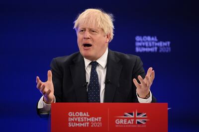 British Prime Minister Boris Johnson told the Global Investment Summit in London that the UK is 'making big bets on hydrogen'. Reuters