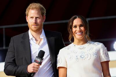 Prince Harry and Meghan Markle, the Duke and Duchess of Sussex received the President's Award at the 2022 NAACP Image Awards. Reuters 