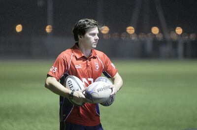 Dubai, 06, September,2017:  Jonny MacDonald  at the trainning session at the Jebeli Ali Rugby Grounds in Dubai .  (Satish Kumar for the National)