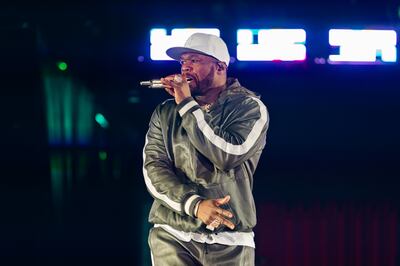 50 Cent will perform in Abu Dhabi on Thursday. Photo: MDL Beast
