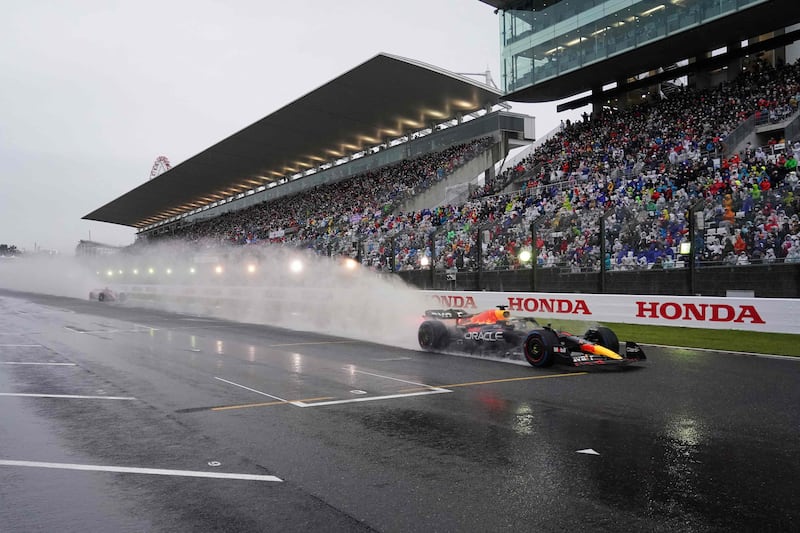 Max Verstappen competes during the Formula One Japanese Grand Prix at Suzuka. AFP