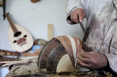 The Syrian conflict has seen a decline in oud-making in Damascus. Photo: Epa / REX / Shutterstock