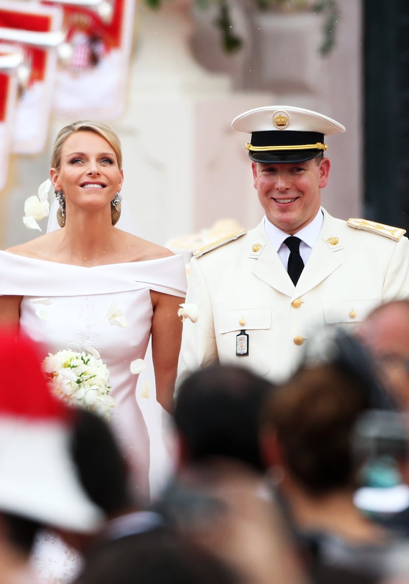 Prince Albert II of Monaco married Olympic swimmer Charlene Wittstock on July 2, 2011, in Monaco. Getty Images