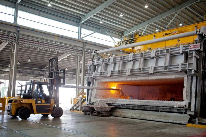 Globally, one million tonnes of spent pot lining is produced annually as a result of aluminium smeltin. Image courtesy of Mubadala