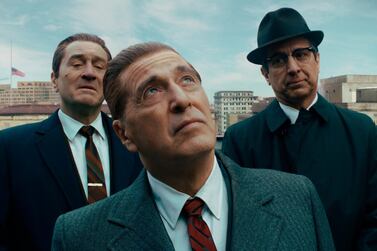  Robert De Niro, Al Pacino and Ray Romano in a scene from 'The Irishman'. Netflix