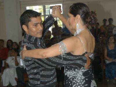 Jameel Shah at one of his dance classes. Jameel Shah