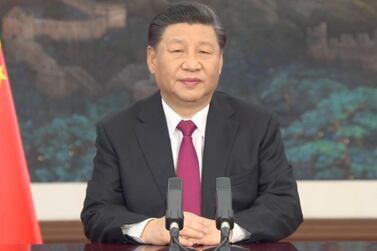 Chinese President Xi Jinping spoke of the need for closer global ties during his World Economic Forum virtual address. EPA.